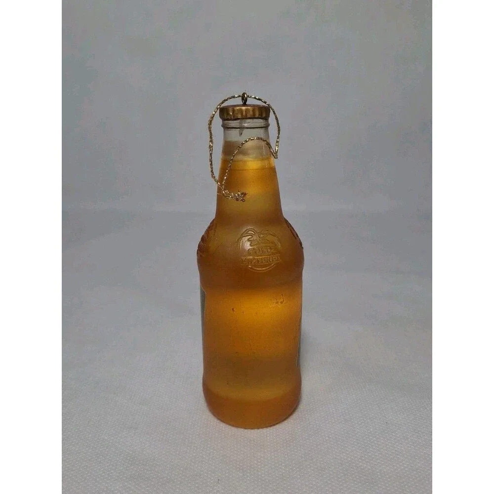Vintage 5" Miller Genuine Draft 1999 Acrylic Christmas Ornament Rare Beer Bottle - Picture 2 of 8